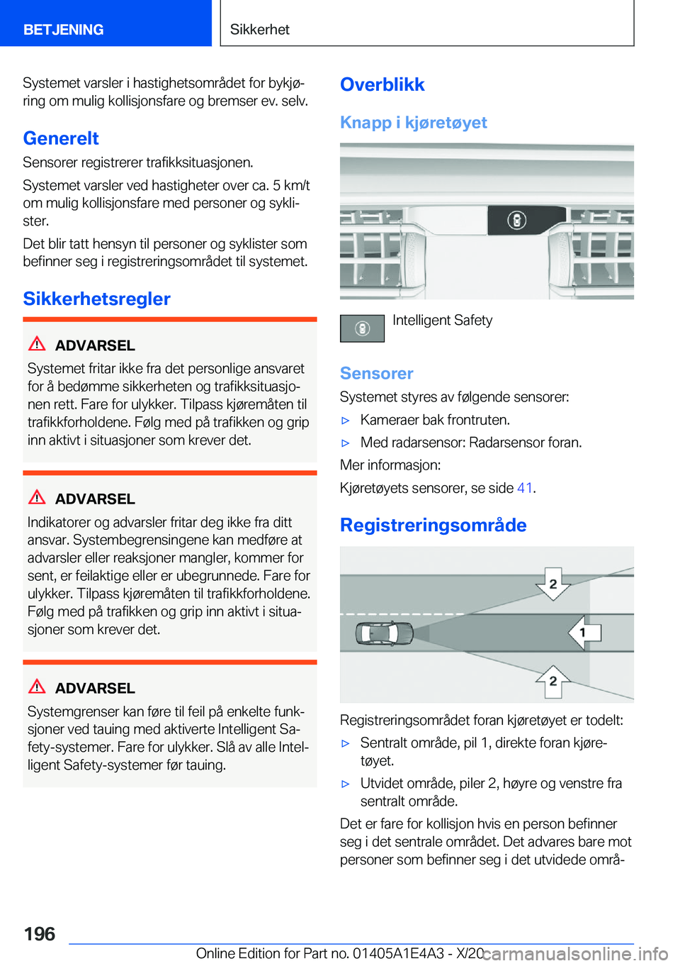 BMW M3 2021  InstruksjonsbØker (in Norwegian) �S�y�s�t�e�m�e�t��v�a�r�s�l�e�r��i��h�a�s�t�i�g�h�e�t�s�o�m�r�å�d�e�t��f�o�r��b�y�k�j�