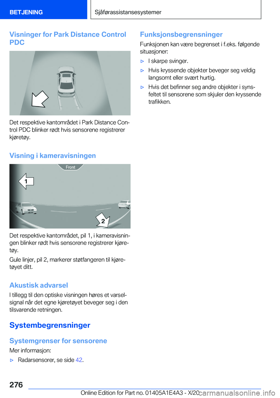BMW M3 2021  InstruksjonsbØker (in Norwegian) �V�i�s�n�i�n�g�e�r��f�o�r��P�a�r�k��D�i�s�t�a�n�c�e��C�o�n�t�r�o�l
�P�D�C
�D�e�t��r�e�s�p�e�k�t�i�v�e��k�a�n�t�o�m�r�å�d�e�t��i��P�a�r�k��D�i�s�t�a�n�c�e��C�o�nj
�t�r�o�l��P�D�C��b�l�i�n