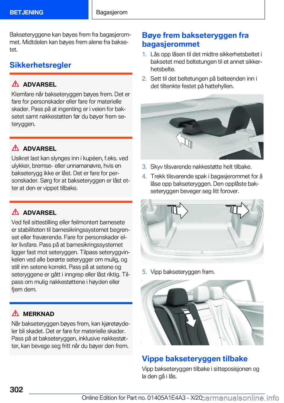 BMW M3 2021  InstruksjonsbØker (in Norwegian) �B�a�k�s�e�t�e�r�y�g�g�e�n�e��k�a�n��b�