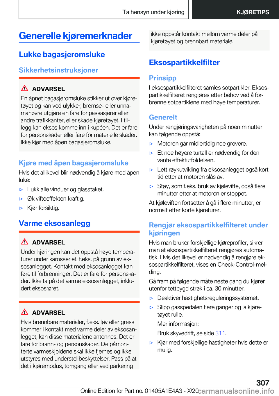 BMW M3 2021  InstruksjonsbØker (in Norwegian) �G�e�n�e�r�e�l�l�e��k�j�