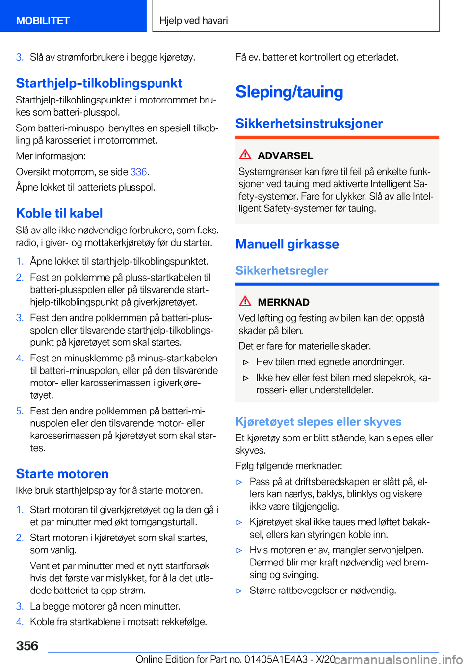 BMW M3 2021  InstruksjonsbØker (in Norwegian) �3�.�S�l�å��a�v��s�t�r�