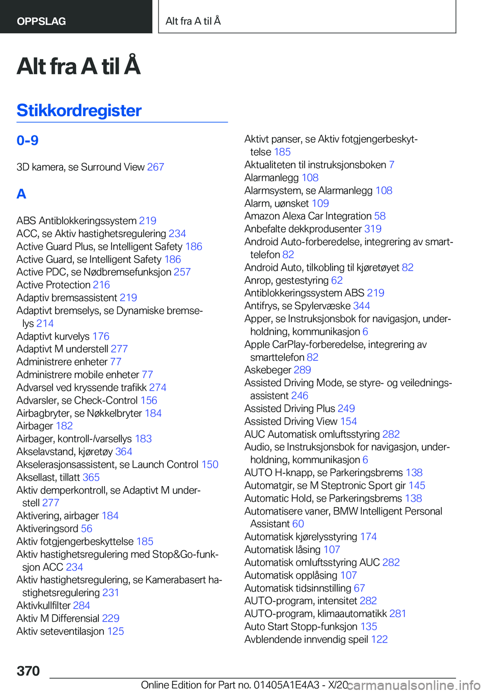 BMW M3 2021  InstruksjonsbØker (in Norwegian) �A�l�t��f�r�a��A��t�i�l��