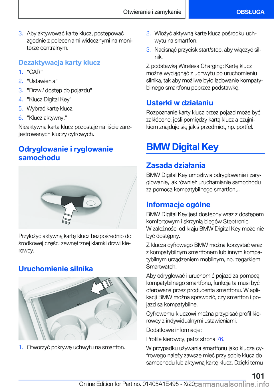 BMW M3 2021  Instrukcja obsługi (in Polish) �3�.�A�b�y��a�k�t�y�w�o�w�a�