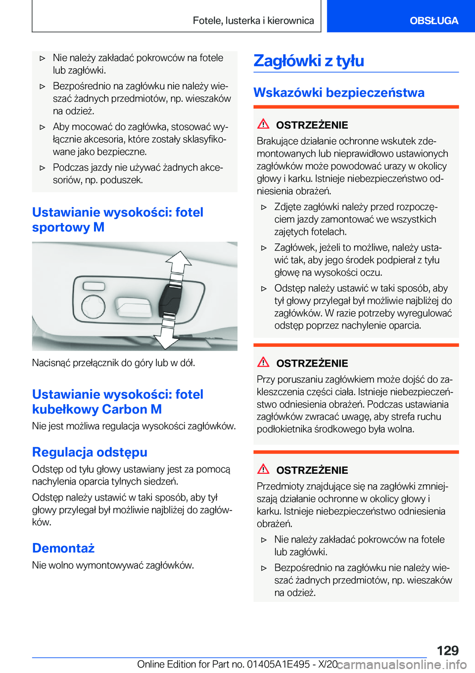 BMW M3 2021  Instrukcja obsługi (in Polish) 'x�N�i�e��n�a�l�e9�y��z�a�k�ł�a�d�a�