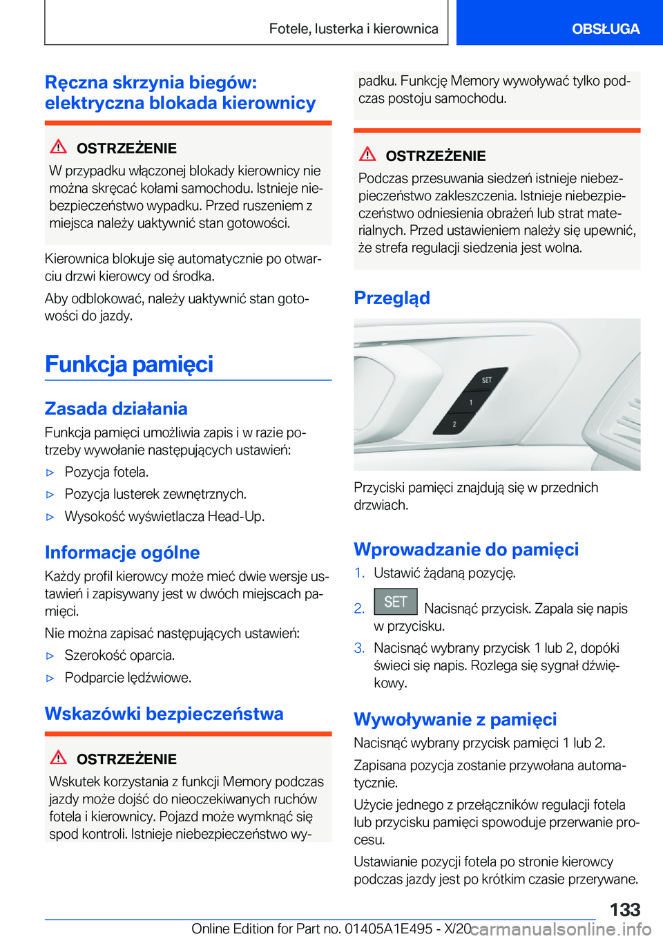 BMW M3 2021  Instrukcja obsługi (in Polish) �R�