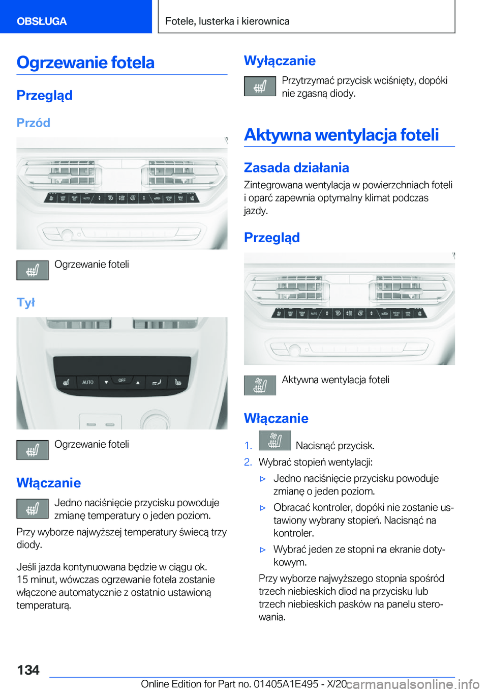 BMW M3 2021  Instrukcja obsługi (in Polish) �O�g�r�z�e�w�a�n�i�e��f�o�t�e�l�a
�P�r�z�e�g�l�ą�d
�P�r�z�