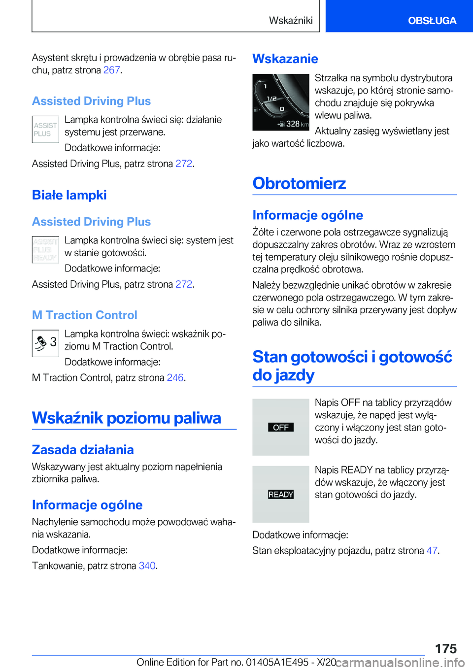 BMW M3 2021  Instrukcja obsługi (in Polish) �A�s�y�s�t�e�n�t��s�k�r�