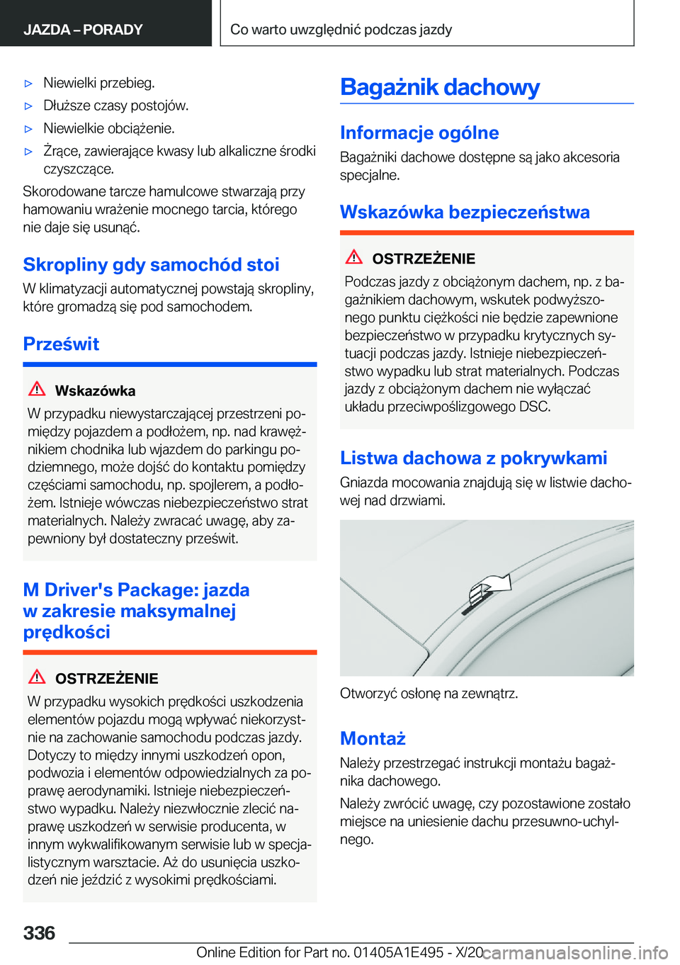BMW M3 2021  Instrukcja obsługi (in Polish) 'x�N�i�e�w�i�e�l�k�i��p�r�z�e�b�i�e�g�.'x�D�ł�u9�s�z�e��c�z�a�s�y��p�o�s�t�o�j�