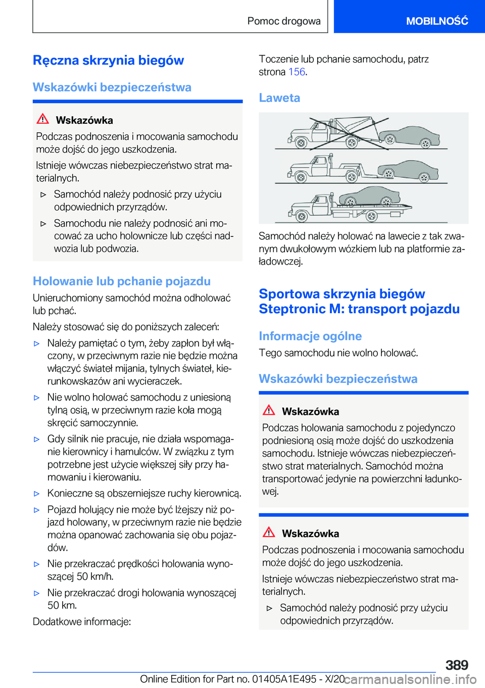 BMW M3 2021  Instrukcja obsługi (in Polish) �R�