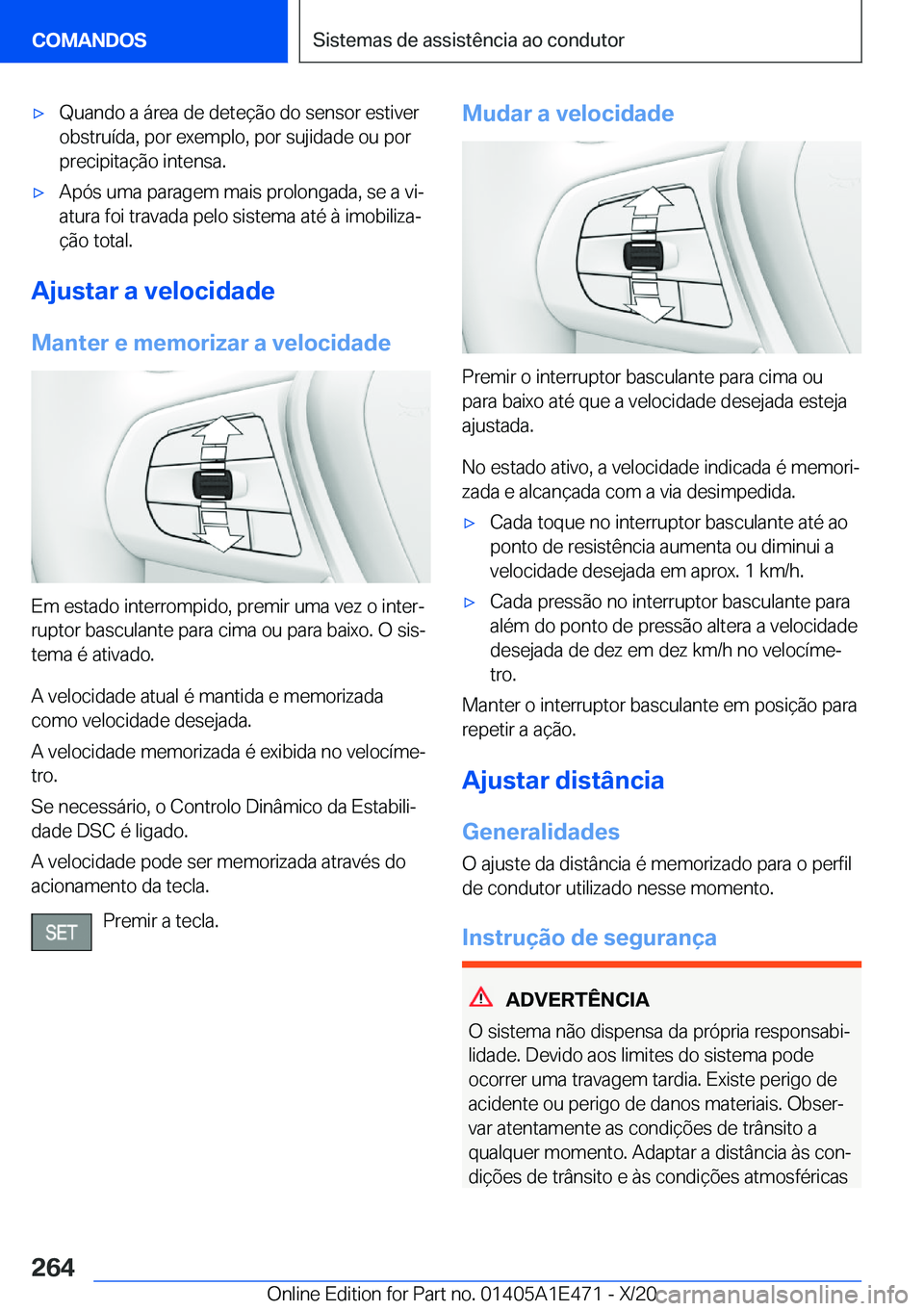 BMW M3 2021  Manual do condutor (in Portuguese) 'x�Q�u�a�n�d�o��a��á�r�e�a��d�e��d�e�t�e�