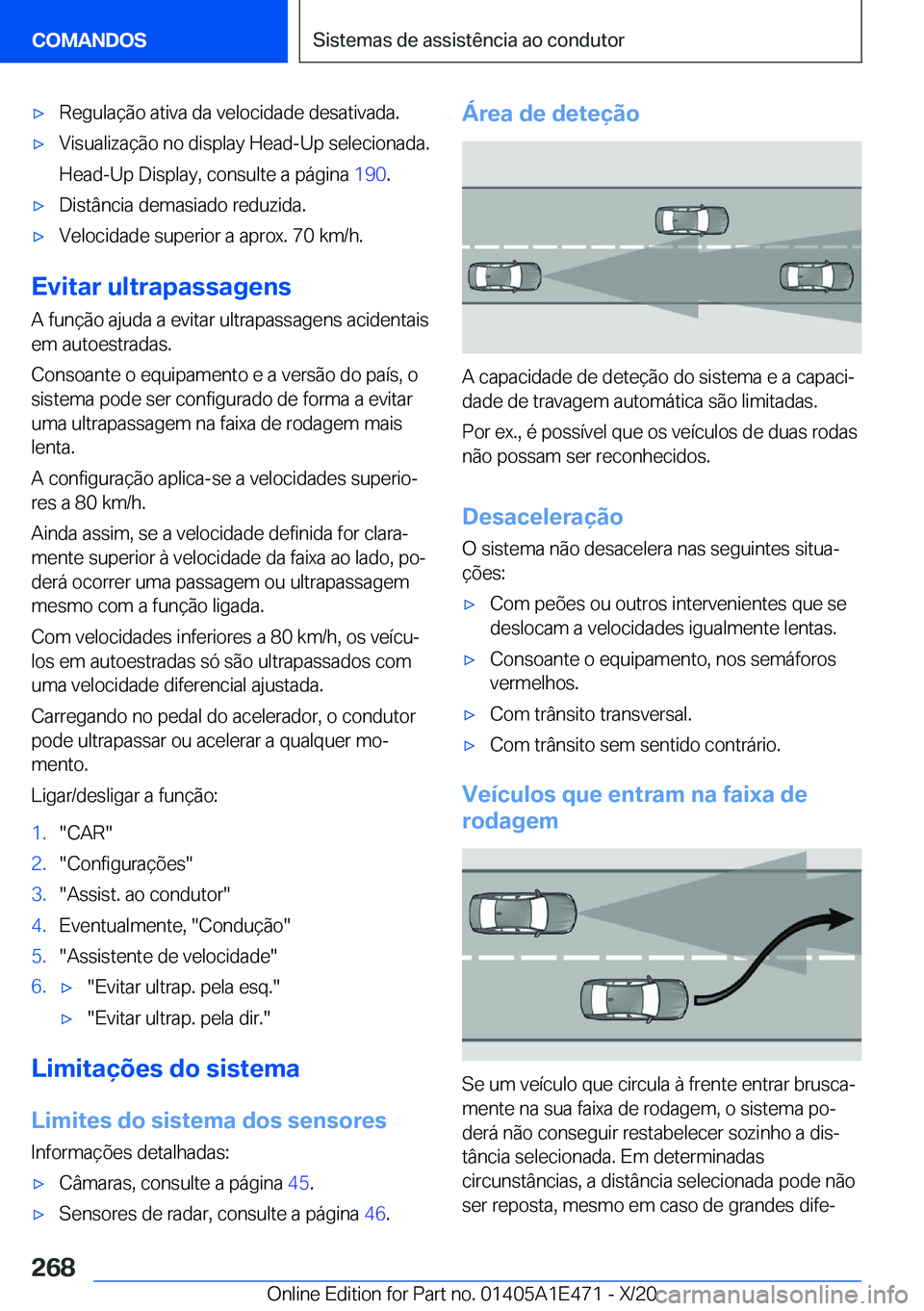 BMW M3 2021  Manual do condutor (in Portuguese) 'x�R�e�g�u�l�a�