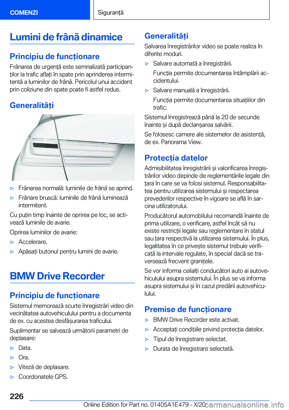 BMW M3 2021  Ghiduri De Utilizare (in Romanian) �L�u�m�i�n�i��d�e��f�r�