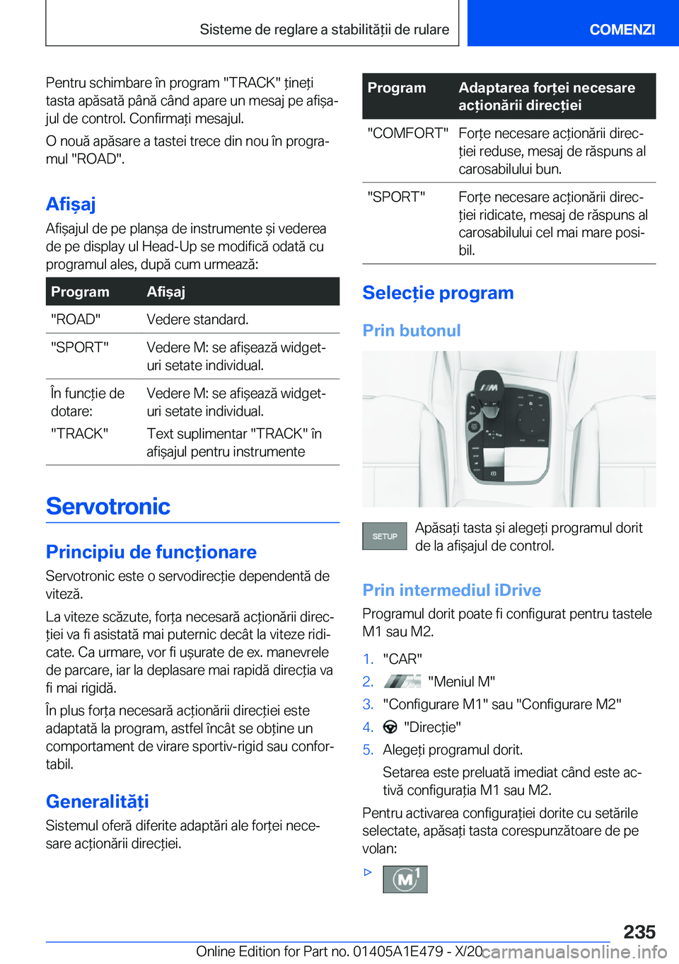 BMW M3 2021  Ghiduri De Utilizare (in Romanian) �P�e�n�t�r�u��s�c�h�i�m�b�a�r�e��