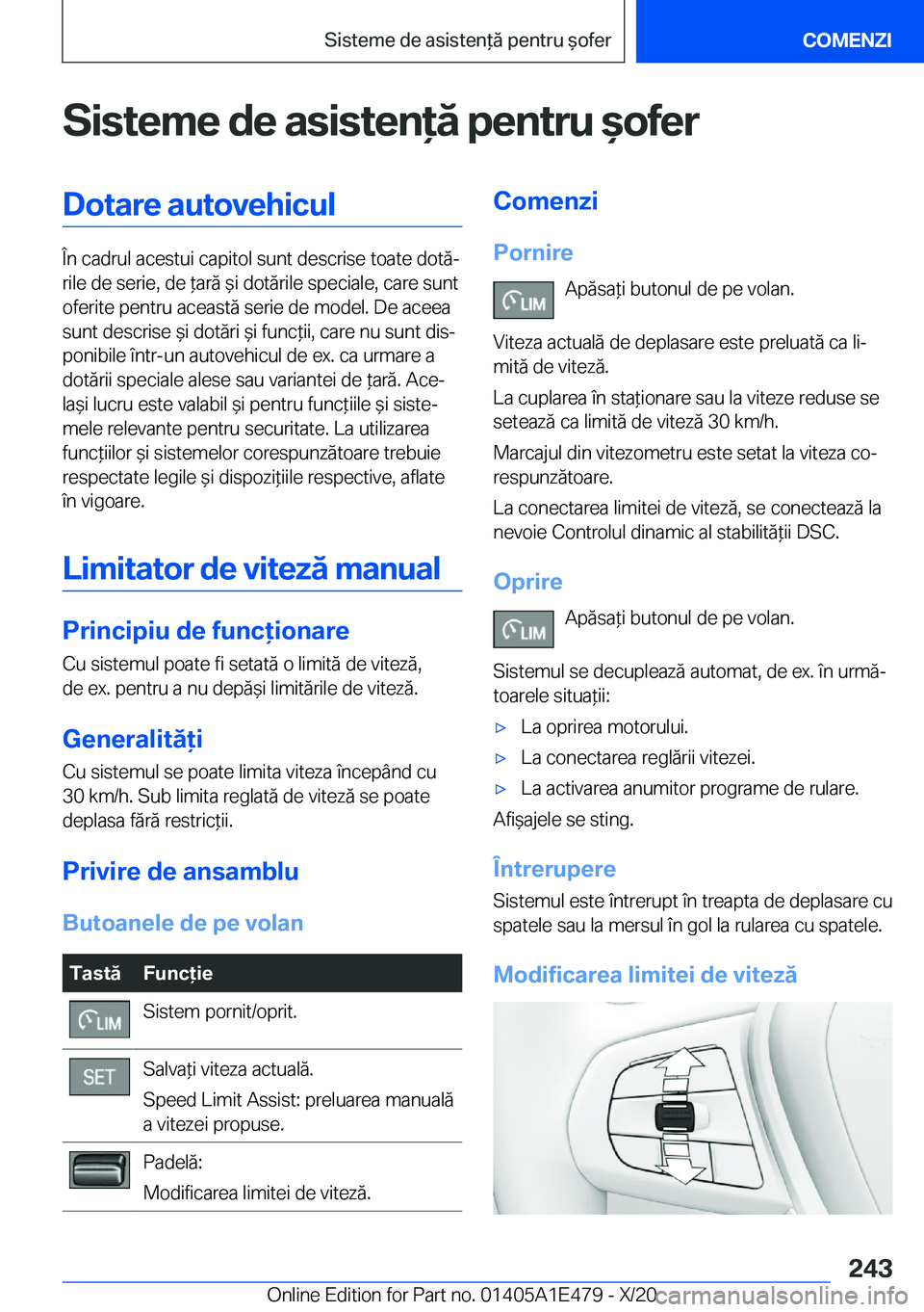 BMW M3 2021  Ghiduri De Utilizare (in Romanian) �S�i�s�t�e�m�e��d�e��a�s�i�s�t�e�n�