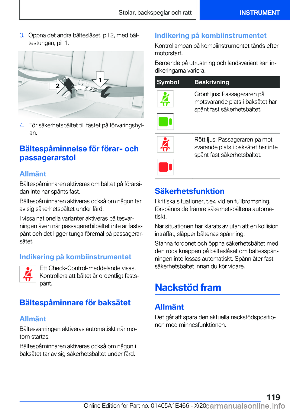 BMW M3 2021  InstruktionsbÖcker (in Swedish) �3�.�