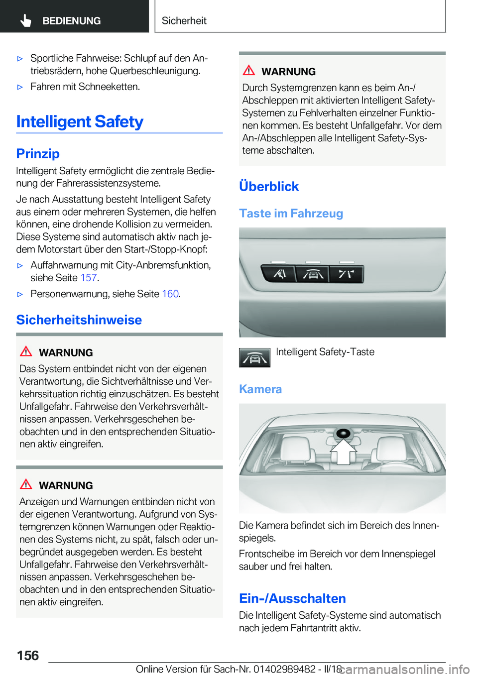 BMW M3 2018  Betriebsanleitungen (in German) 'x�S�p�o�r�t�l�i�c�h�e� �F�a�h�r�w�e�i�s�e�:� �S�c�h�l�u�p�f� �a�u�f� �d�e�n� �A�nj
�t�r�i�e�b�s�r�