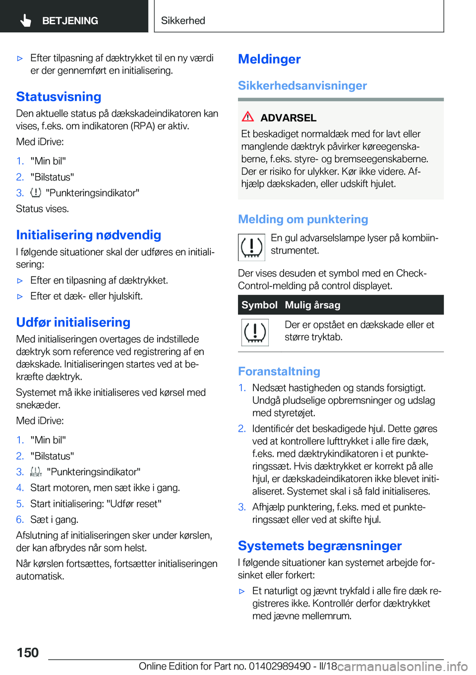 BMW M3 2018  InstruktionsbØger (in Danish) 'x�E�f�t�e�r� �t�i�l�p�a�s�n�i�n�g� �a�f� �d�æ�k�t�r�y�k�k�e�t� �t�i�l� �e�n� �n�y� �v�æ�r�d�i
�e�r� �d�e�r� �g�e�n�n�e�m�f�