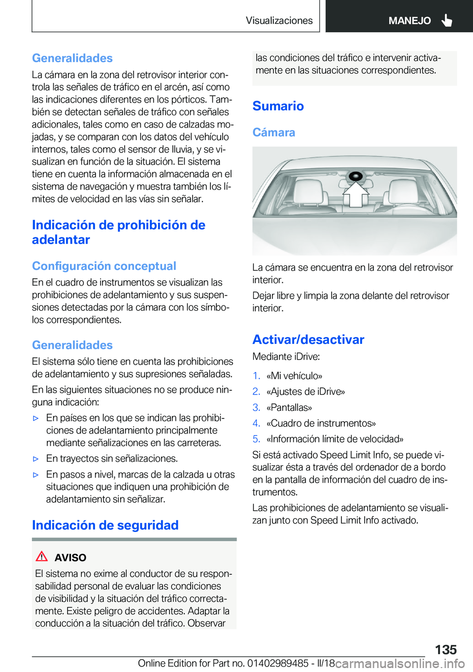 BMW M3 2018  Manuales de Empleo (in Spanish) �G�e�n�e�r�a�l�i�d�a�d�e�s
�L�a� �c�