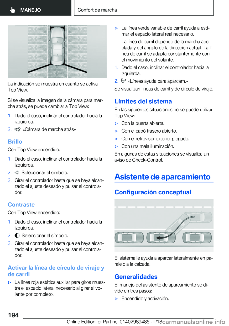 BMW M3 2018  Manuales de Empleo (in Spanish) �L�a� �i�n�d�i�c�a�c�i�
