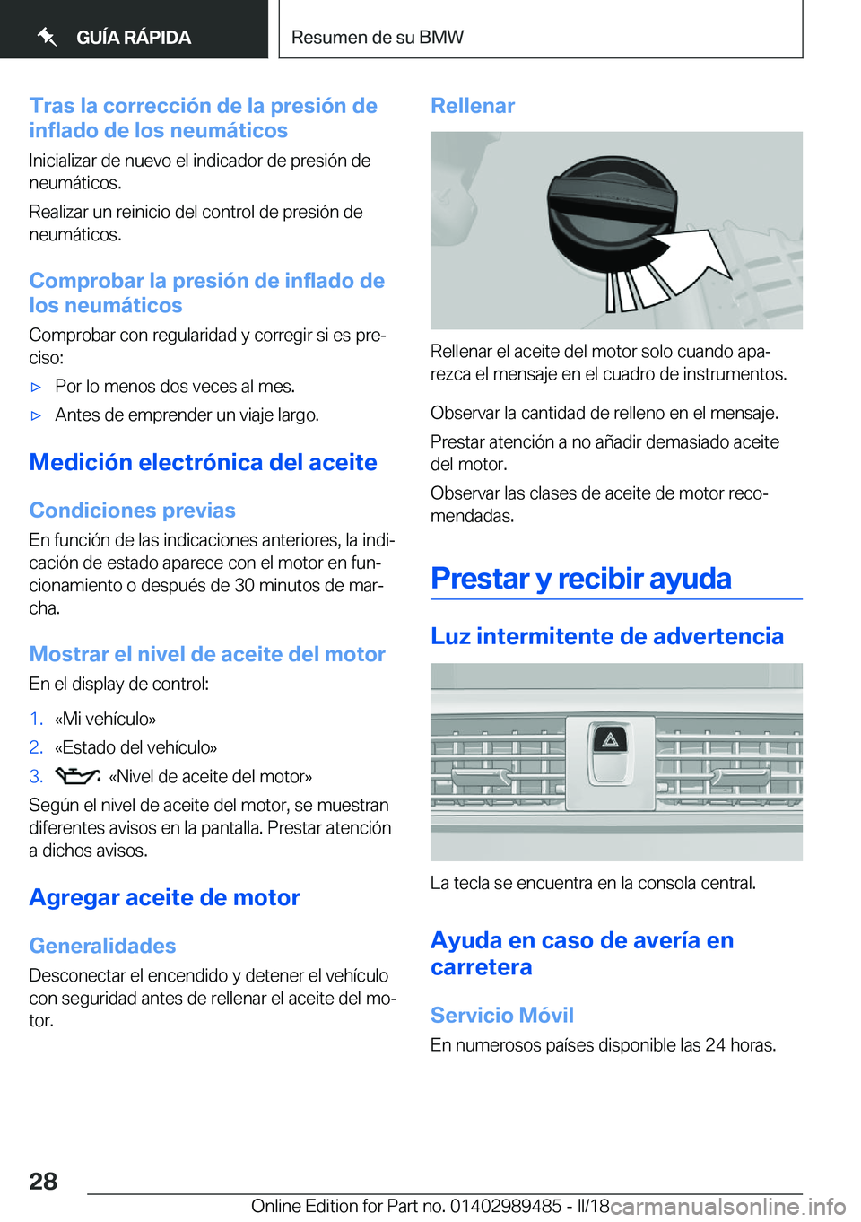BMW M3 2018  Manuales de Empleo (in Spanish) �T�r�a�s��l�a��c�o�r�r�e�c�c�i�