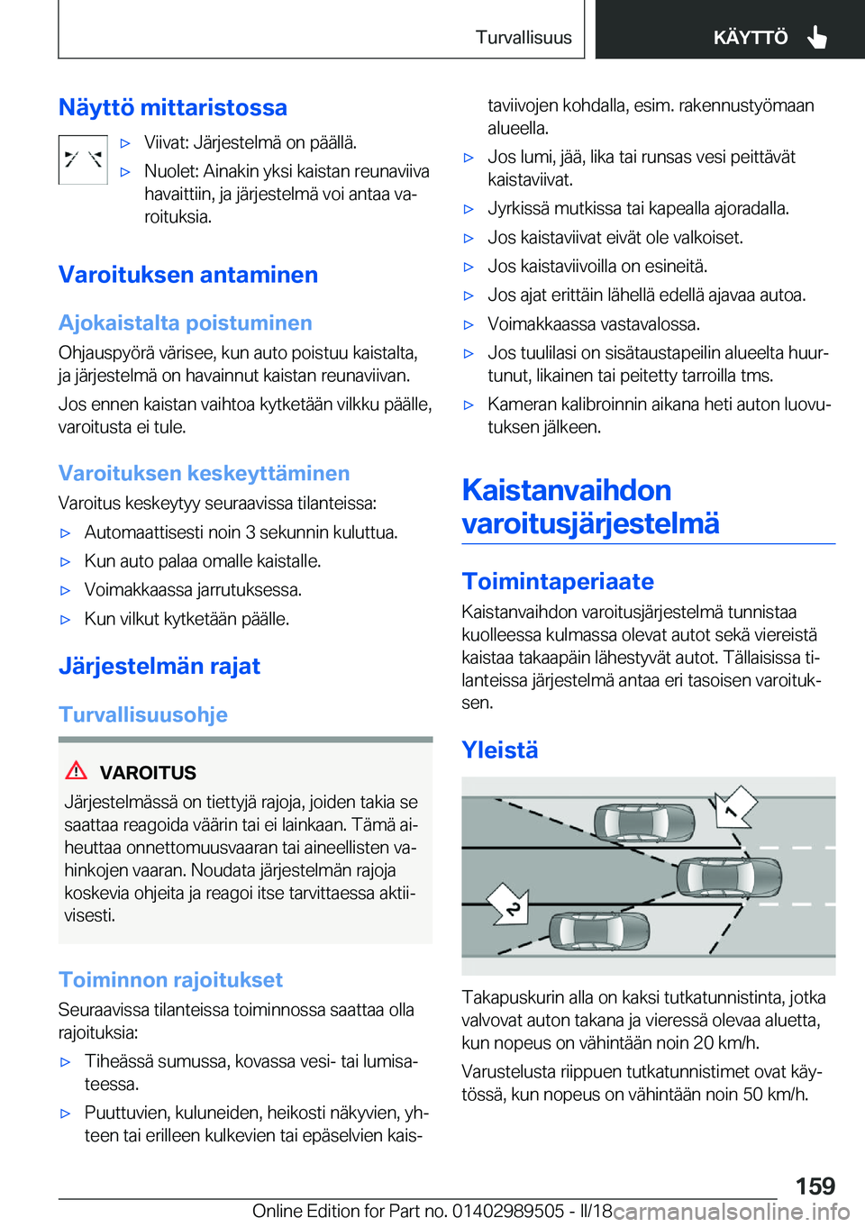 BMW M3 2018  Omistajan Käsikirja (in Finnish) �N�