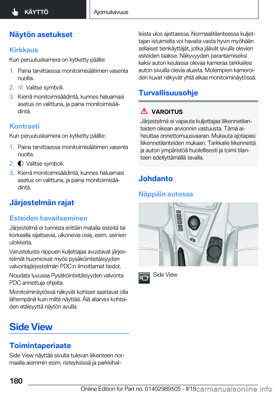 BMW M3 2018  Omistajan Käsikirja (in Finnish) �N�