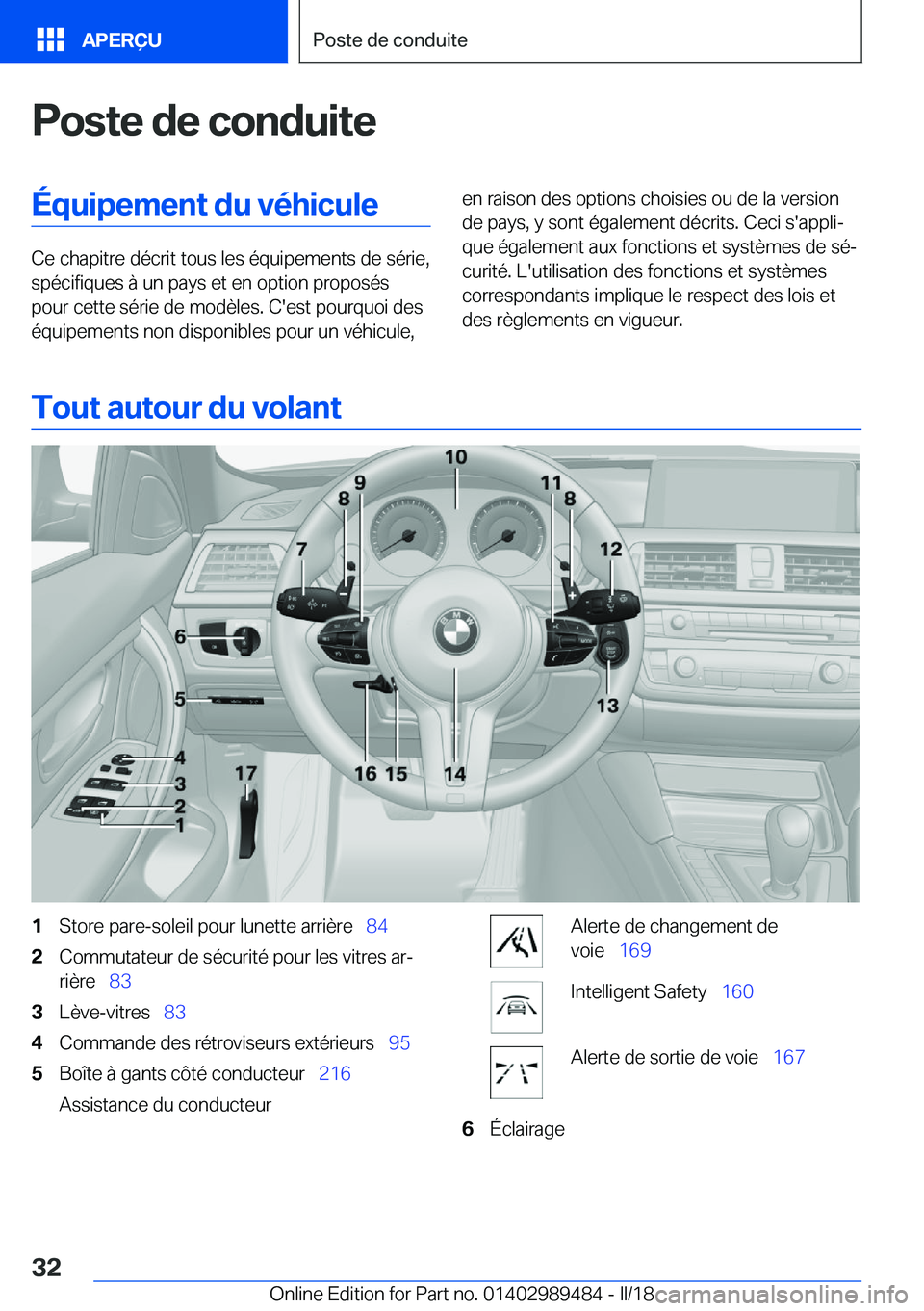 BMW M3 2018  Notices Demploi (in French) �P�o�s�t�e��d�e��c�o�n�d�u�i�t�e�É�q�u�i�p�e�m�e�n�t��d�u��v�é�h�i�c�u�l�e
�C�e� �c�h�a�p�i�t�r�e� �d�é�c�r�i�t� �t�o�u�s� �l�e�s� �é�q�u�i�p�e�m�e�n�t�s� �d�e� �s�é�r�i�e�,�s�p�é�c�i�f�i�q�