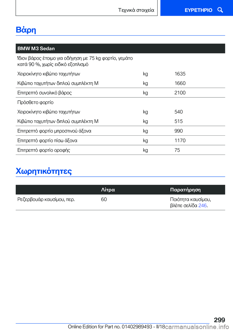 BMW M3 2018  ΟΔΗΓΌΣ ΧΡΉΣΗΣ (in Greek) UndZ
� 
�B�M�W��M�3��S�e�d�a�n O v \ b `�  t n d b e�  o g b \ _ b�  u \ s�  b v p u y f y�  _ w� �7�5� �k�g�  i b d g R b�,�  u w _ n g b ] s g n� �9�0� ��,�  j l d R e�  w \ v \ ] o�  w a b c