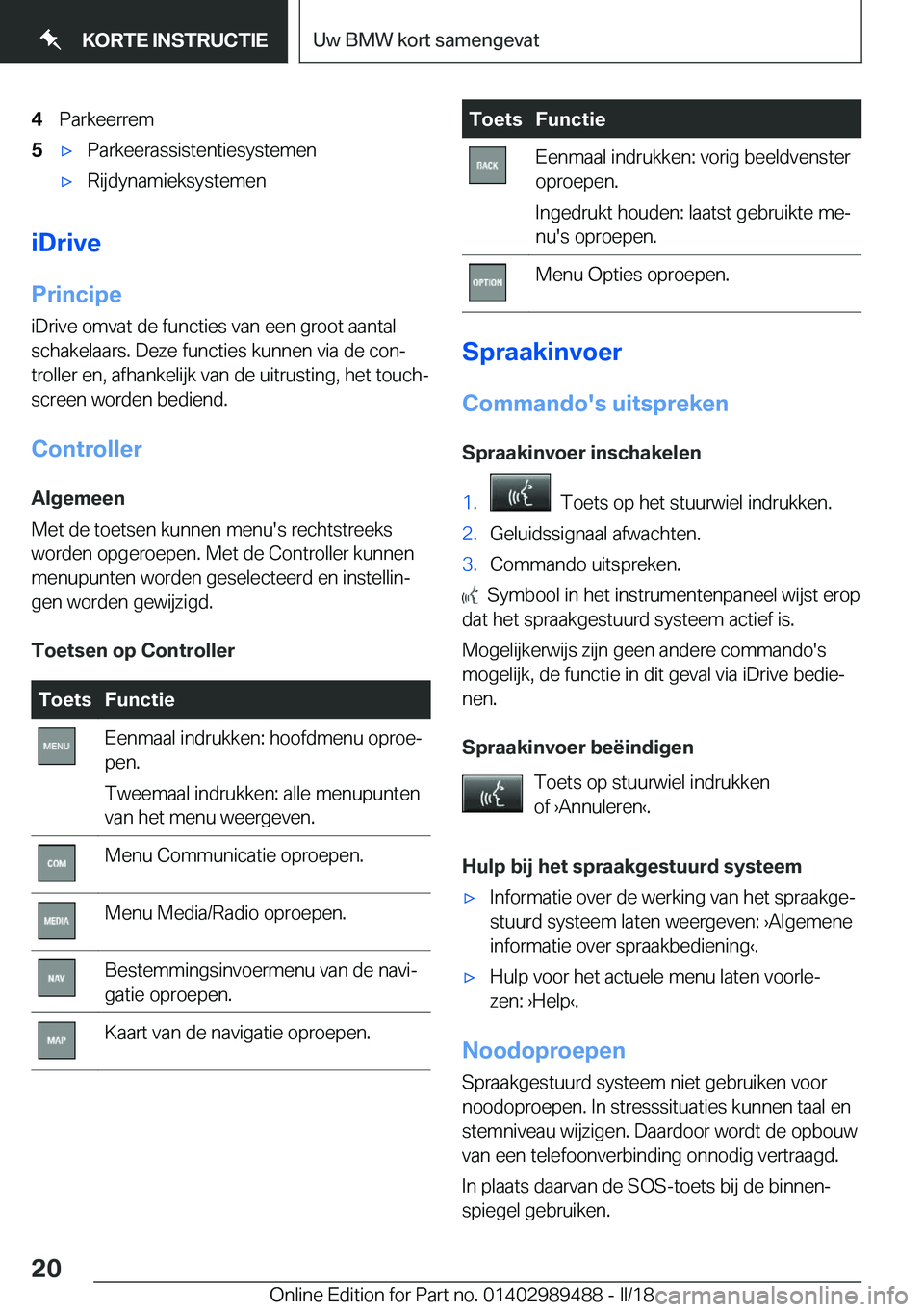 BMW M3 2018  Instructieboekjes (in Dutch) �4�P�a�r�k�e�e�r�r�e�m�5'x�P�a�r�k�e�e�r�a�s�s�i�s�t�e�n�t�i�e�s�y�s�t�e�m�e�n'x�R�i�j�d�y�n�a�m�i�e�k�s�y�s�t�e�m�e�n
�i�D�r�i�v�e
�P�r�i�n�c�i�p�e �i�D�r�i�v�e� �o�m�v�a�t� �d�e� �f�u�n�c�t�