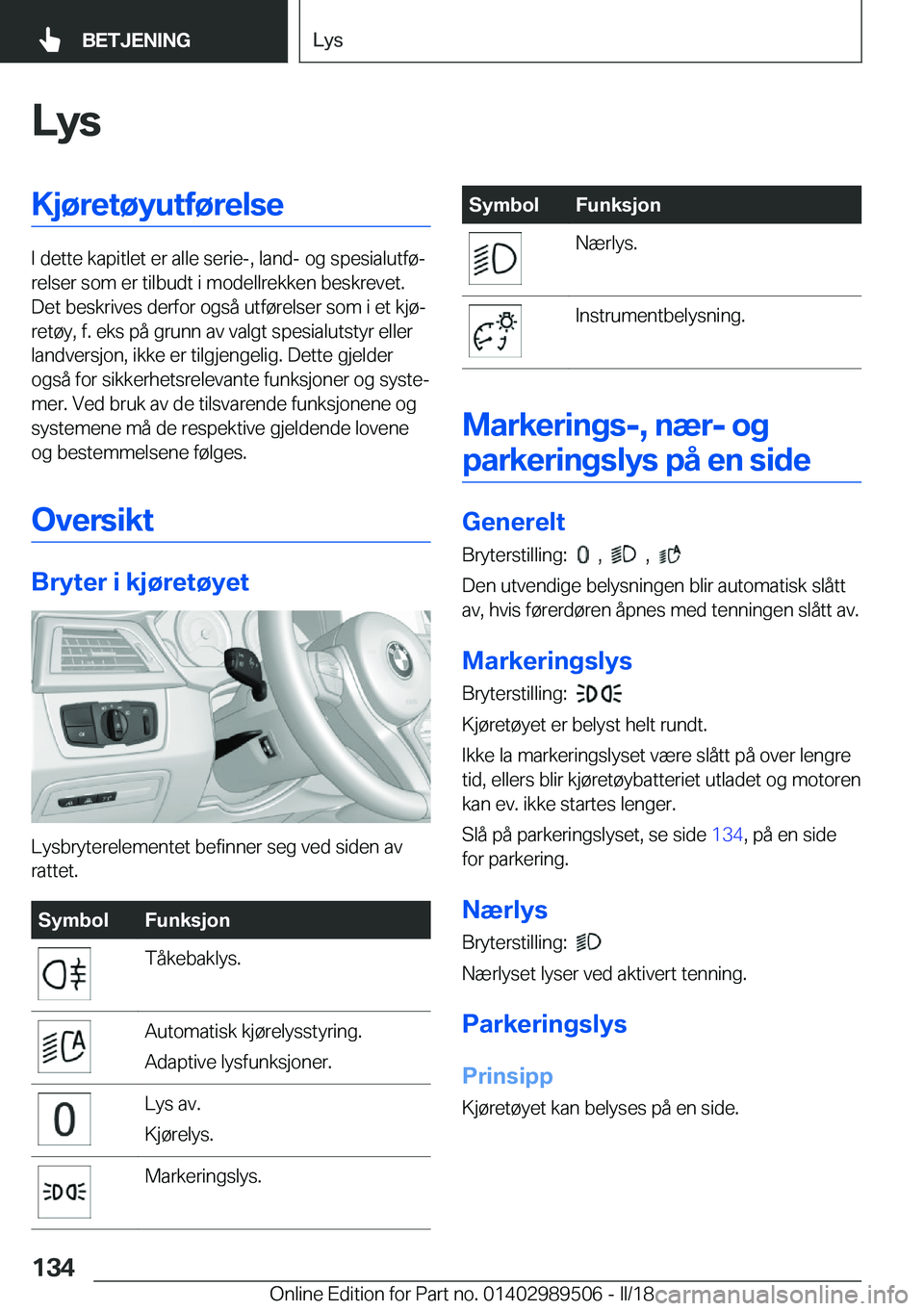 BMW M3 2018  InstruksjonsbØker (in Norwegian) �L�Z�s�K�j�