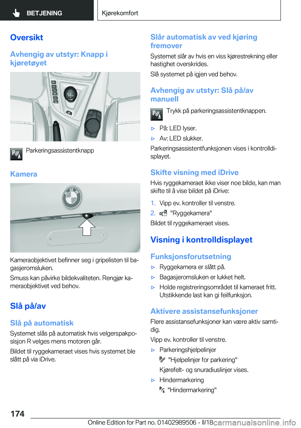 BMW M3 2018  InstruksjonsbØker (in Norwegian) �O�v�e�r�s�i�k�t�A�v�h�e�n�g�i�g��a�v��u�t�s�t�Z�r�:��K�n�a�p�p��i
�k�j�