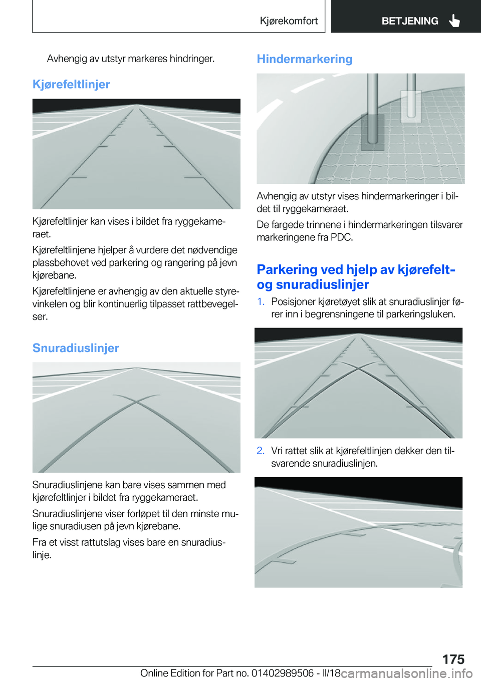 BMW M3 2018  InstruksjonsbØker (in Norwegian) �A�v�h�e�n�g�i�g� �a�v� �u�t�s�t�y�r� �m�a�r�k�e�r�e�s� �h�i�n�d�r�i�n�g�e�r�.
�K�j�