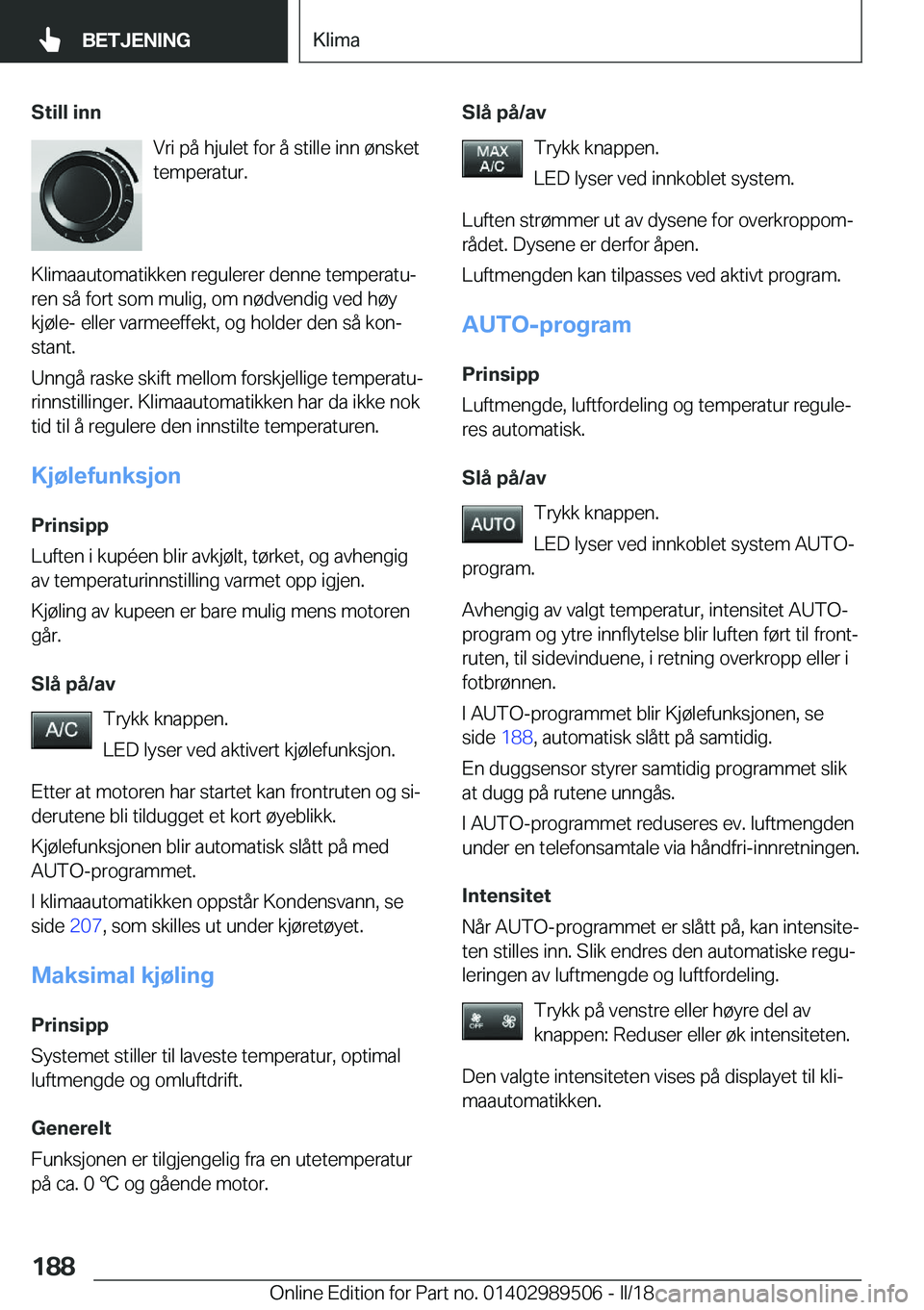 BMW M3 2018  InstruksjonsbØker (in Norwegian) �S�t�i�l�l��i�n�n�V�r�i� �p�å� �h�j�u�l�e�t� �f�o�r� �å� �s�t�i�l�l�e� �i�n�n� �