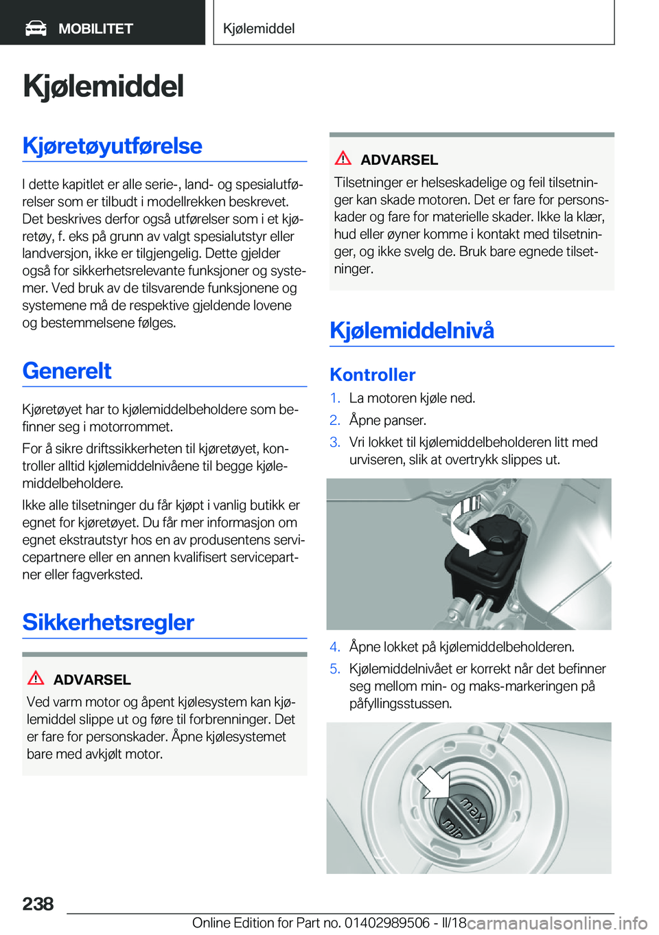 BMW M3 2018  InstruksjonsbØker (in Norwegian) �K�j�