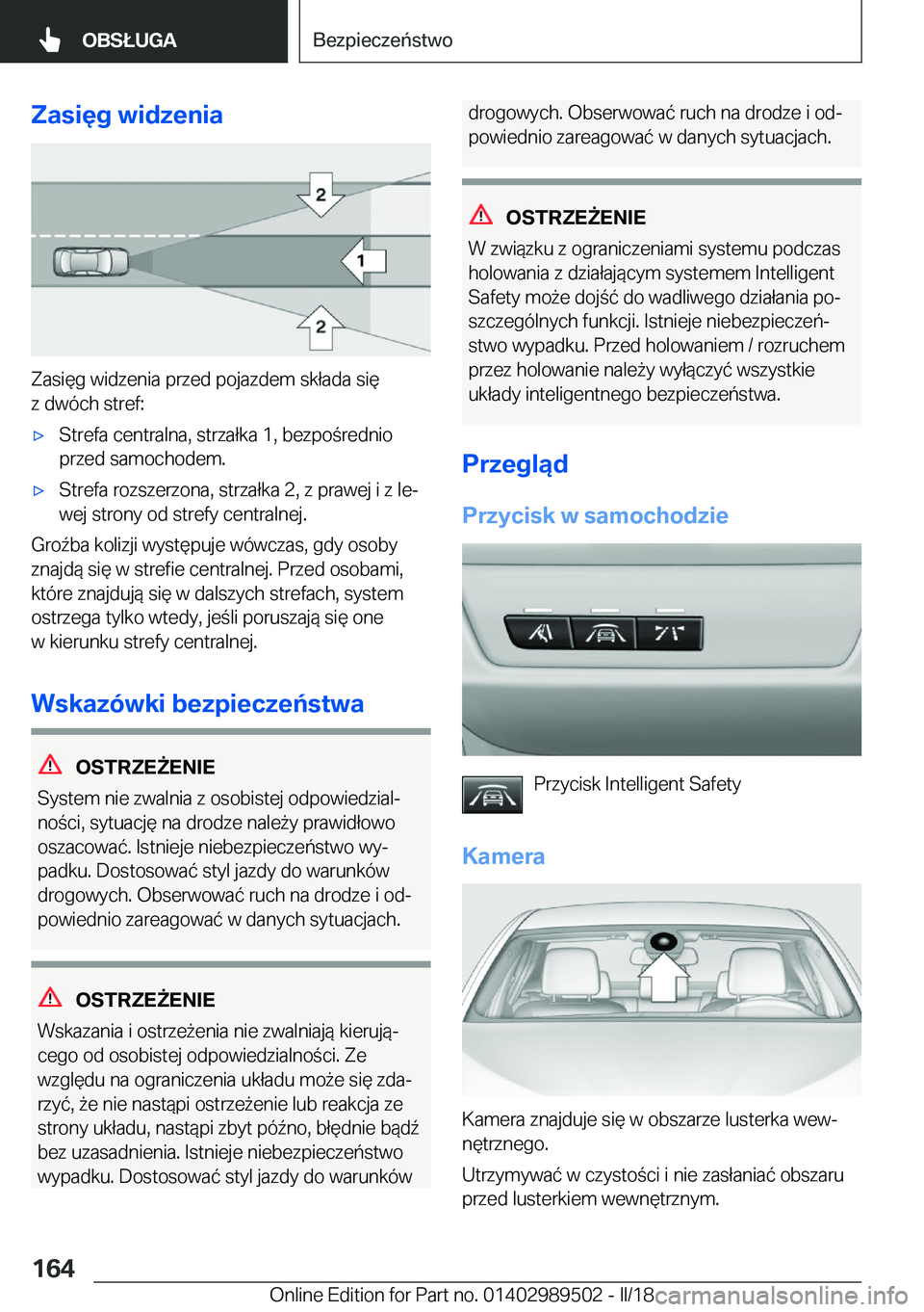 BMW M3 2018  Instrukcja obsługi (in Polish) �Z�a�s�i�