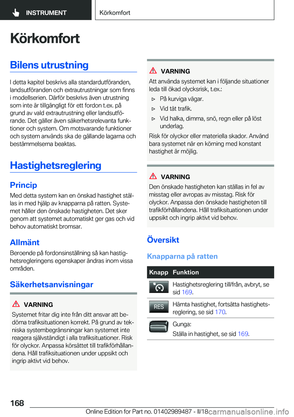 BMW M3 2018  InstruktionsbÖcker (in Swedish) �K�