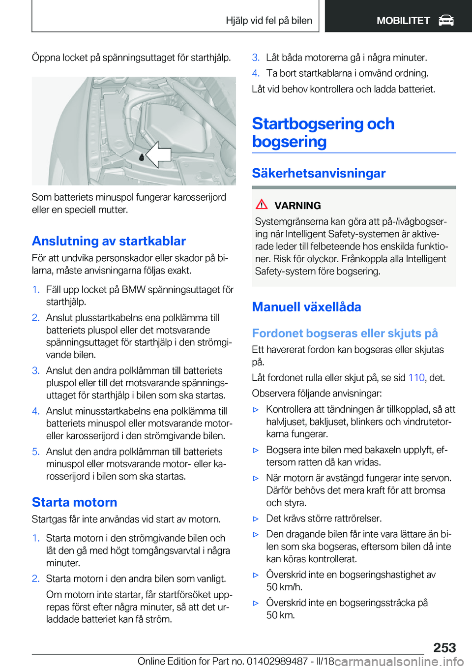 BMW M3 2018  InstruktionsbÖcker (in Swedish) �