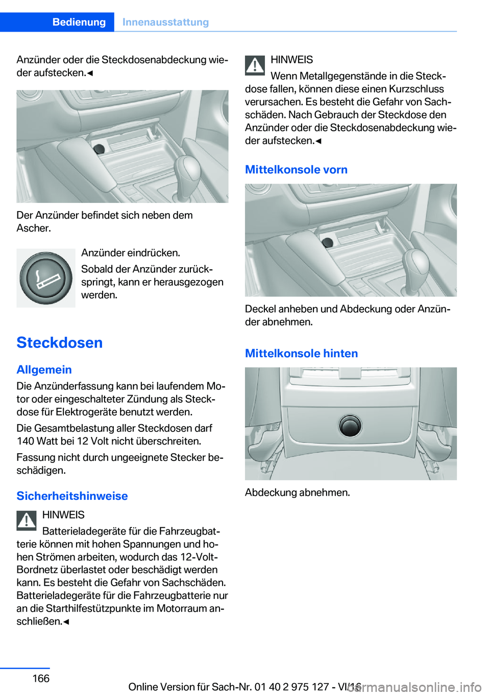 BMW M3 2017  Betriebsanleitungen (in German) �A�n�z�