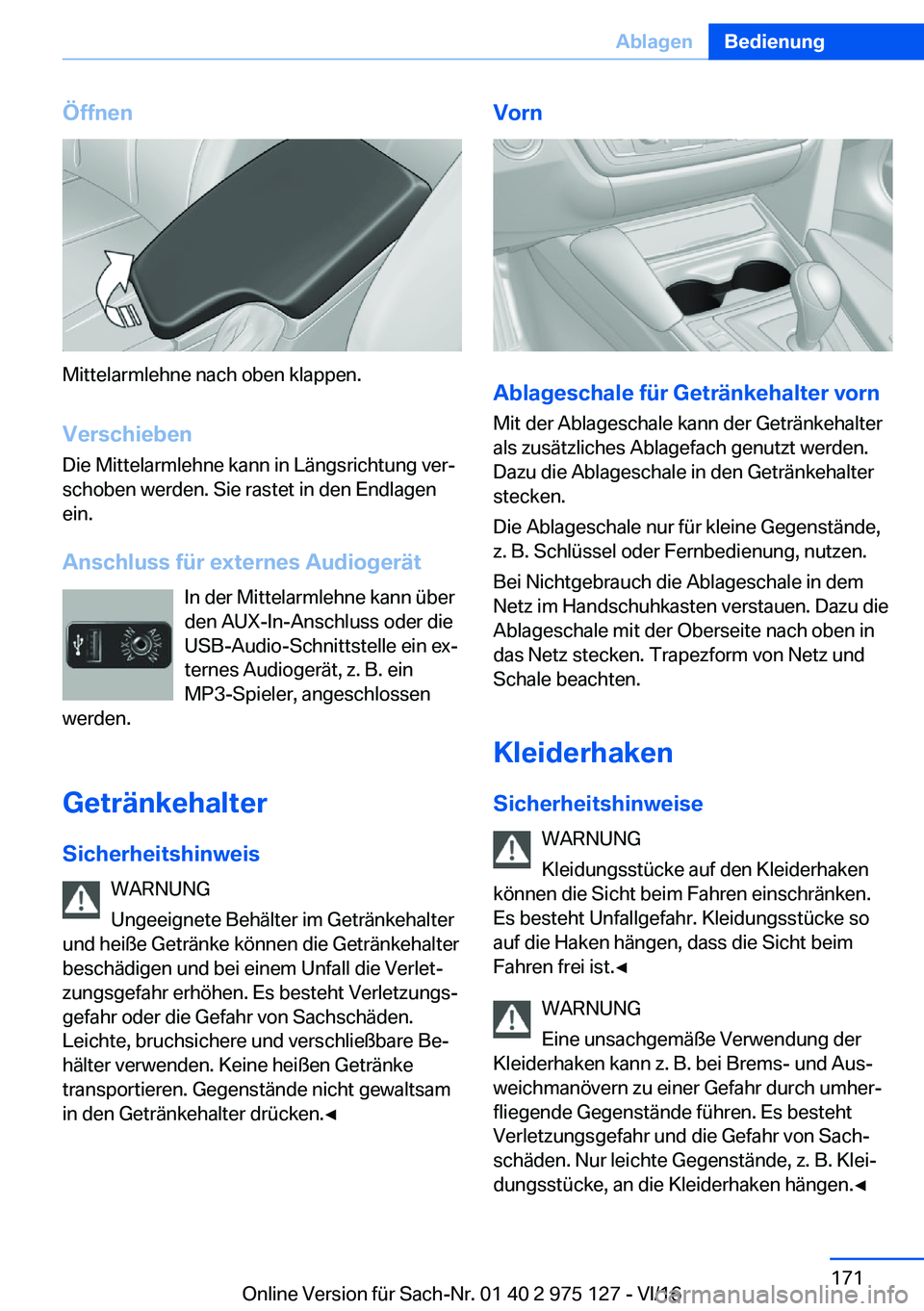 BMW M3 2017  Betriebsanleitungen (in German) �