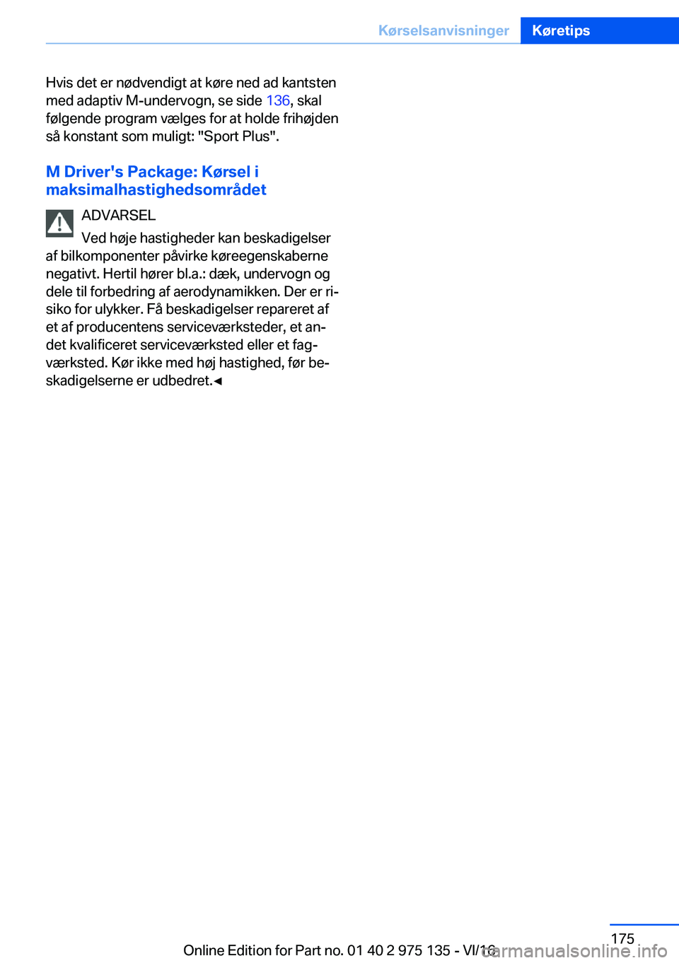 BMW M3 2017  InstruktionsbØger (in Danish) �H�v�i�s� �d�e�t� �e�r� �n�