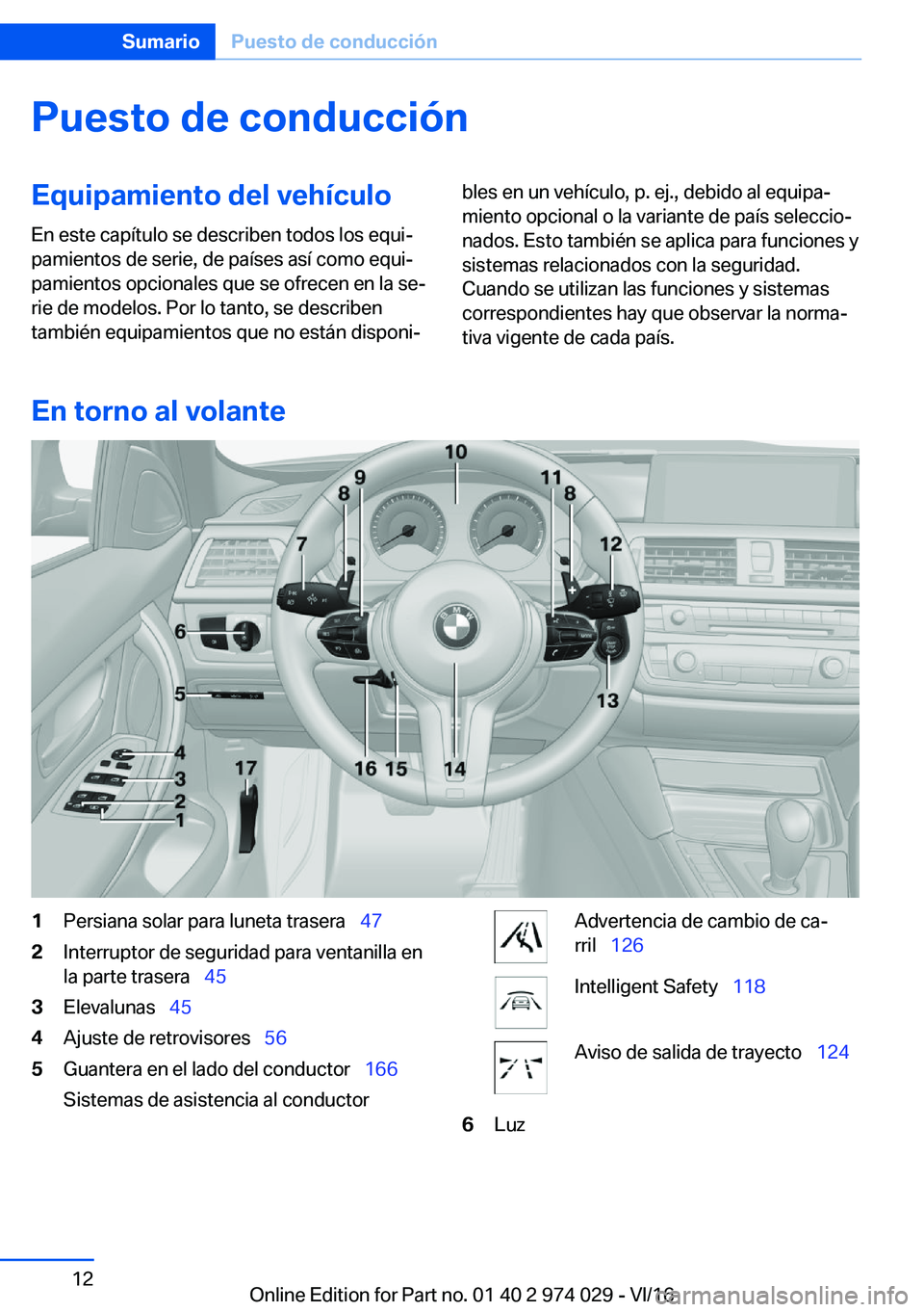BMW M3 2017  Manuales de Empleo (in Spanish) �P�u�e�s�t�o��d�e��c�o�n�d�u�c�c�i�