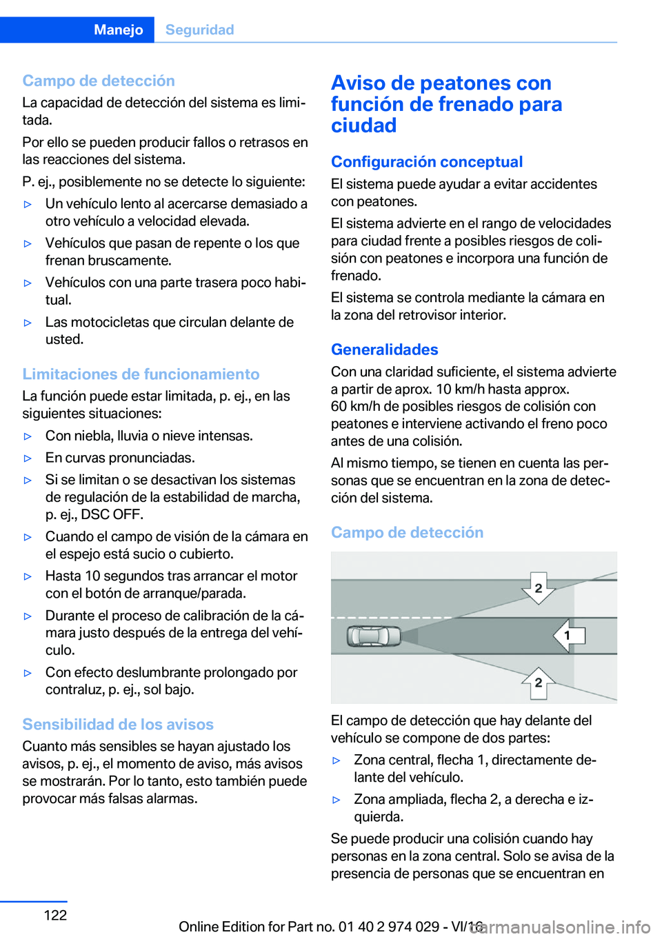 BMW M3 2017  Manuales de Empleo (in Spanish) �C�a�m�p�o��d�e��d�e�t�e�c�c�i�