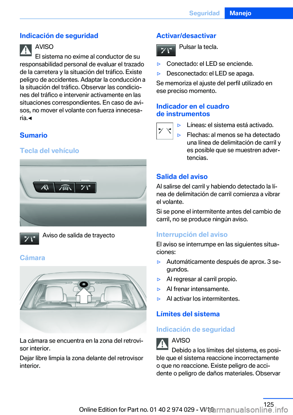 BMW M3 2017  Manuales de Empleo (in Spanish) �I�n�d�i�c�a�c�i�