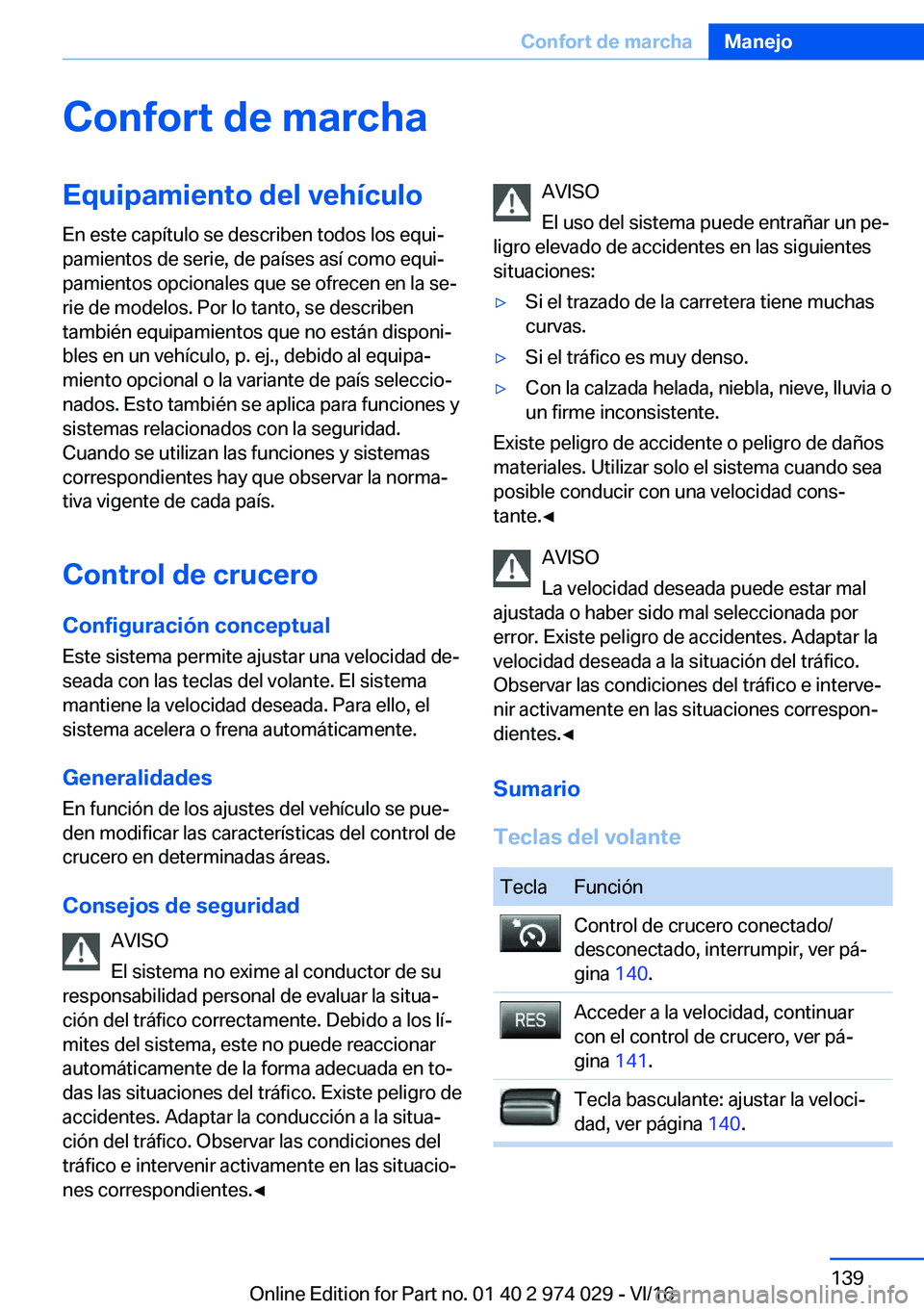 BMW M3 2017  Manuales de Empleo (in Spanish) �C�o�n�f�o�r�t��d�e��m�a�r�c�h�a�E�q�u�i�p�a�m�i�e�n�t�o��d�e�l��v�e�h�