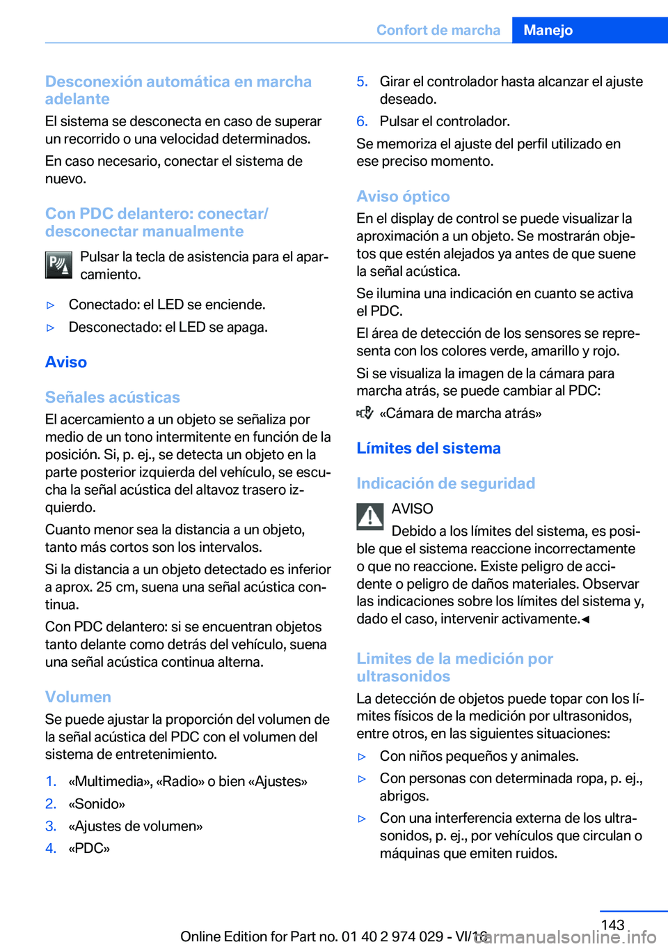 BMW M3 2017  Manuales de Empleo (in Spanish) �D�e�s�c�o�n�e�x�i�