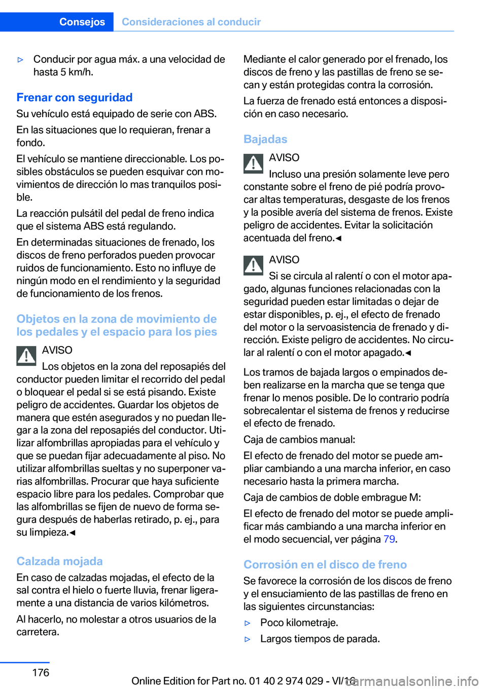 BMW M3 2017  Manuales de Empleo (in Spanish) y�C�o�n�d�u�c�i�r� �p�o�r� �a�g�u�a� �m�