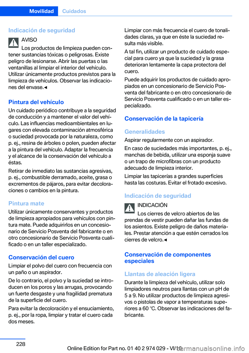 BMW M3 2017  Manuales de Empleo (in Spanish) �I�n�d�i�c�a�c�i�