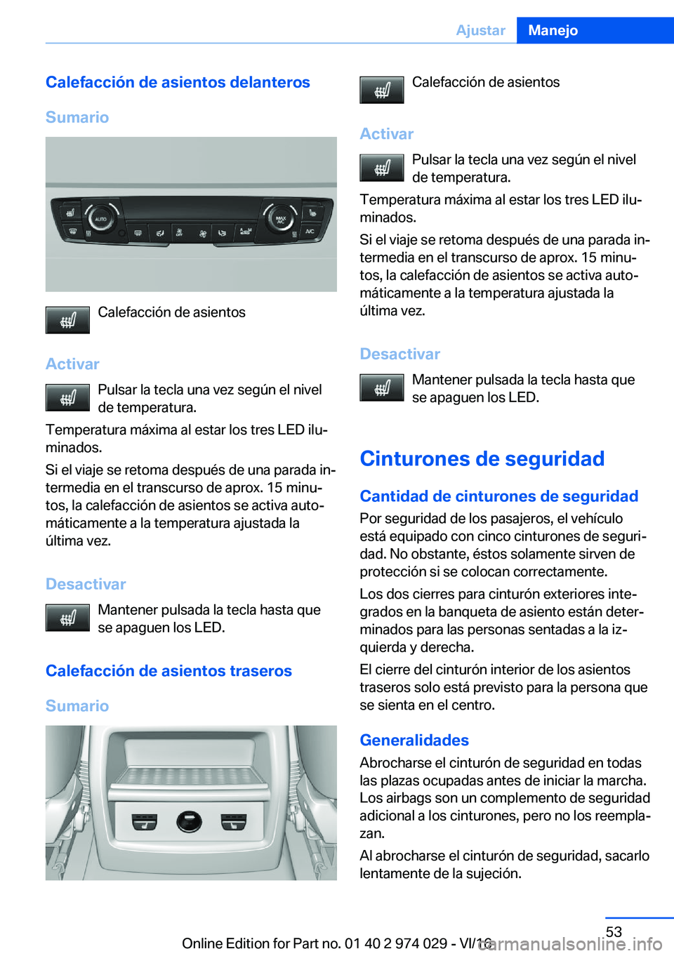 BMW M3 2017  Manuales de Empleo (in Spanish) �C�a�l�e�f�a�c�c�i�