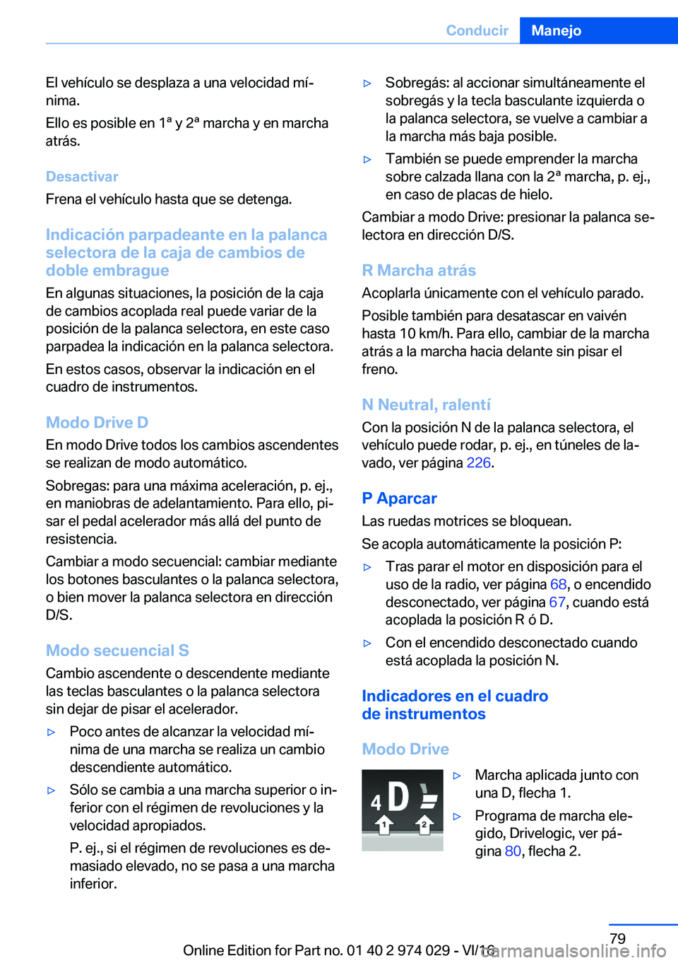 BMW M3 2017  Manuales de Empleo (in Spanish) �E�l� �v�e�h�