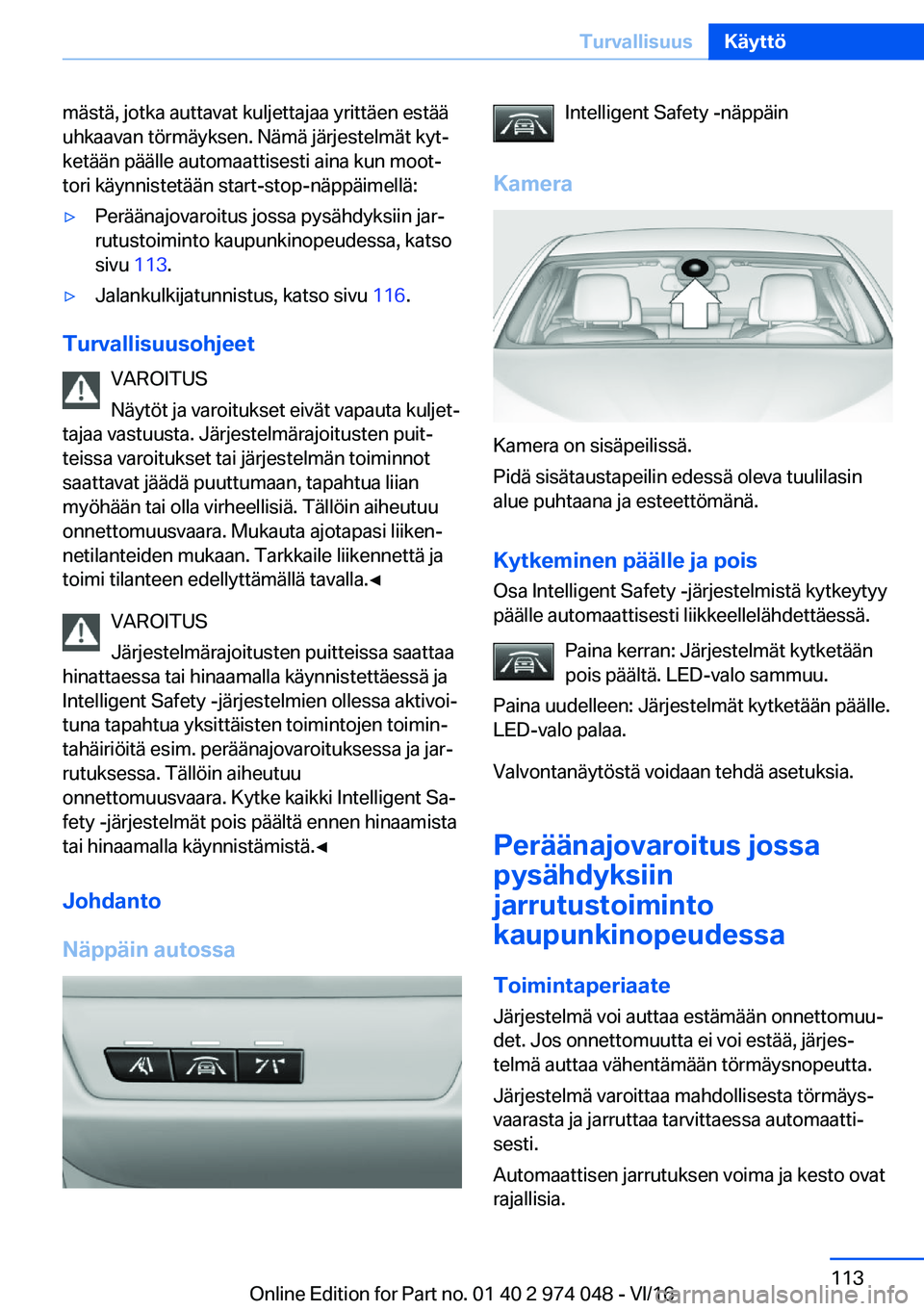 BMW M3 2017  Omistajan Käsikirja (in Finnish) �m�